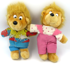 Vintage Berenstain Bears Plush Brother and Sister Stuffed Animals 8&quot; - £13.61 GBP