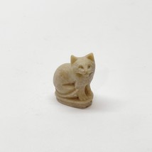 Cat Whistle Figurine Chinese Soapstone Carved Stone 1960&#39;s Mid-Century 1.5&quot; H. - £12.24 GBP