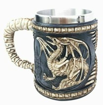 Skeletal Dragon Fossil Skeleton Skulls Ossuary Beer Stein Tankard Coffee... - £19.91 GBP