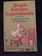 Vintage 1993 Simple Kitchen Experiments H/C Book by Muriel Mandell - £7.95 GBP