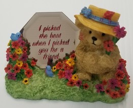 Cheerful Reflections Mirror Bear Figurine Friendship Best Friend Quote D... - $90.93 MXN