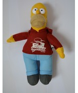 The Simpsons Homer Simpson Plush Mat Groening red hoodie 2006 used Pleas... - £16.37 GBP