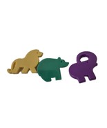 Tupperware Animal Pins Set (set of 3) Lion Bear Elephant Vintage 1993 - $159.91 MXN