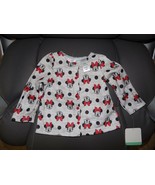 Disney Baby Minnie Mouse Gray Long Sleeve Snap Front Shirt Size 6/9 Mont... - $26.05 CAD