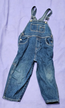 Vintage 2000 Baby Gap Toddler Clothes Denim Blue Jean Overalls Boy Girl 4T - £19.77 GBP