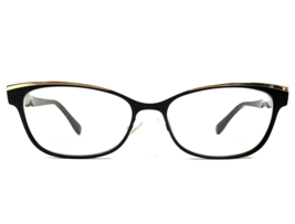 Jimmy Choo Eyeglasses Frames JC147 PWN Black Brown Leopard Print 52-15-145 - £92.49 GBP