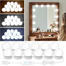 Led Vanity Mirror Lights With 12 Stick On Dimmable Bulbs, 3000K 4500K 65... - $564.68 MXN