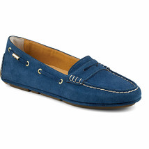 Women&#39;s Sperry Top-Sider Gold Cup Penny Driver Blue Suede, STS91202 Size 6 - £86.48 GBP