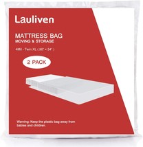 Lauliven 2-Pack Mattress Bag for Moving - Twin/Twin XL Size, 54 x 96 Inch - £32.06 GBP
