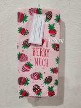 ❤️ Cupcakes and Cashmere Valentines Strawberries Kitchen Towels - Set Of 3 - $22.76