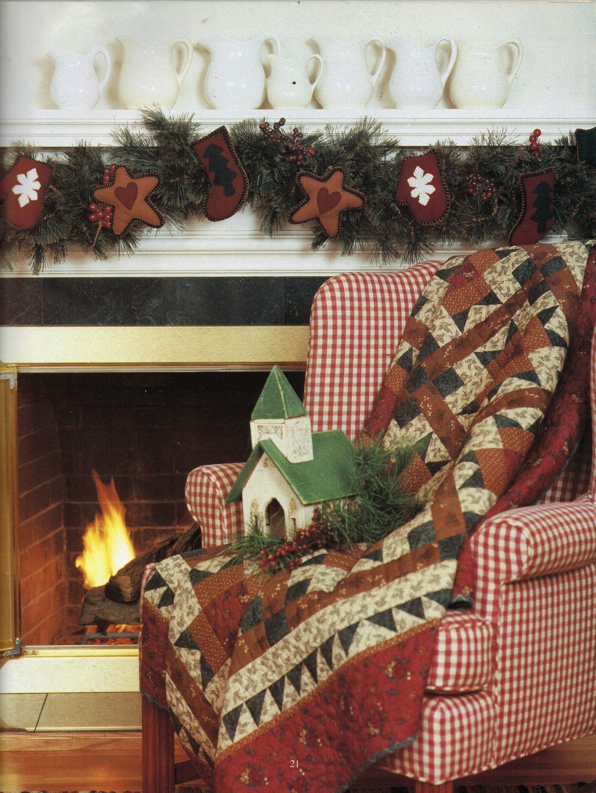 Thimbleberries Holiday Christmas Collection Quilt Runner Tree Skirt Pattern Book - $12.99