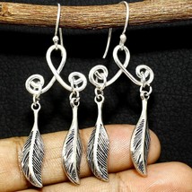 Solid 925 Silver Handmade New design 2.3 inch Wing Earring For Women&#39;s J... - $6.79