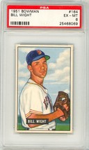 1951 Bowman Bill Wight #164 PSA 6 P1364 - $37.62