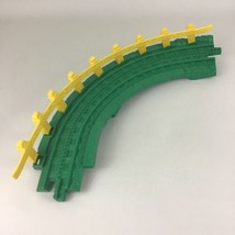 GeoTrax Replacement Track Pieces Railroad Green Gravel w Guardrail Fishe... - £11.59 GBP