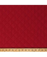 Quilted Double-Face Red 43&quot; Wide Poly Cotton Blend Fabric by the Yard D2... - $43.99