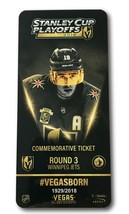 Vegas Golden Knights Commemorative Winnipeg Jets Playoff Ticket #D/2018 VGK - £26.92 GBP