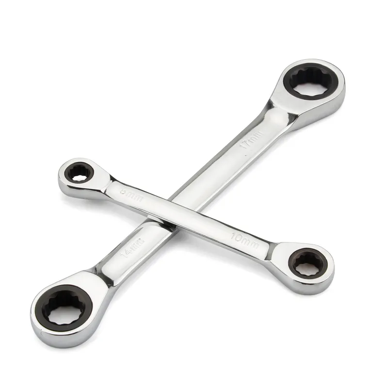 Chrome vanadium ring double head ratchet wrench reversible 8 9 10 12 13 14 15 16 thumb200