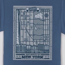 Seinfeld Hot Spots Of New York T-Shirt Size Small, Large, Xl, 3XL Blue - £23.05 GBP
