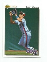 Larry Walker (Montreal Expos) 1992 Upper Deck Card #249 - £3.98 GBP