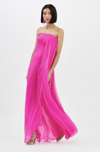Oscar De La Renta Strapless Silk Gown Stunning sz 12 $4900 - $1,930.50
