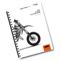 KTM 2022 - 50 SX MINI FACTORY EDITION - OWNERS MANUAL USER GUIDE - $49.00