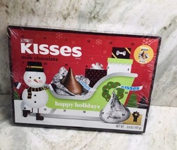 Hersey’s Kisses 24 Pc Happy Holidays Milk Chocolates. 3.8oz/107gm. ShipN... - $18.69