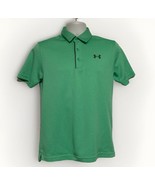 Under Armour Golf Men&#39;s Short Sleeve Green Polo Shirt Size Small Loose UA - $14.21