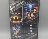 Batman 1 2 3 4 DVD Lot Batman Returns Forever Batman and Robin BRAND NEW... - £7.73 GBP