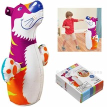 INTEX 3D Bop Bag Pink Tiger - Inflatable Blow Up Punching Bag Toy Gift Kids Fun - £16.66 GBP