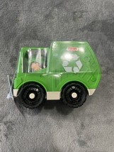 Fisher-Price Little People Recycle Truck Green Garage Truck New - $9.00