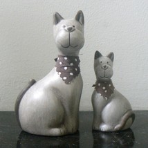 Cute Dog Ceramic Figurines Shabby Chic Brown Hollow (BN-FIG201) - £8.11 GBP