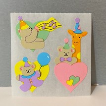 Vintage Sandylion Stickers Bears Giraffe Birthday Party - £5.86 GBP