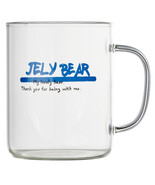 LASSIETTE JELY BEAR Glass Mug Cup 14.5 oz (430ml) Tableware Blue - $35.04