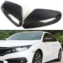 Brand New Real Carbon Fiber Side Mirror Cover Cover Trim For Honda Civic 10th Ge - £63.20 GBP