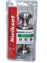 Kwikset 200 Cove Hall/Closet Door Knob (Satin Nickel) - $10.69