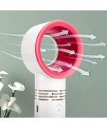 Portable Handheld Cooling Bladeless Fan USB Rechargeable Fan Desktop Fan - $12.19