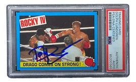 Dolph Lundgren Signed 1985 Topps Rocky IV #23 (PSA) - £151.97 GBP