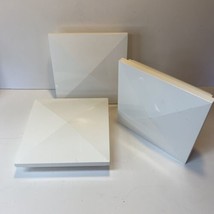 (3) Deckorators 4 x 4 White Composite Deck Post Pyramid Cap - $35.64