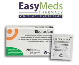 Blephaclean Sterile Pads/Wipes x20 Eye Lid Daily Hygiene Blepharitis Pres. Free - £14.88 GBP+