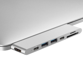 Purgo USB C Hub for MacBook Pro 13 M2 Air 2022/2021-2018, MacBook Adapter - £29.23 GBP