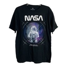 NASA Adult Unisex Tee Shirt Size Medium Astronaut Space Black Short Slee... - £16.56 GBP