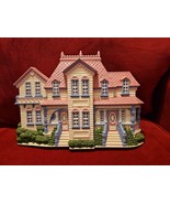 Vtg Burwood 12”Victorian Mansion House Plastic Wall Hanging Decor Pink 2... - $22.74