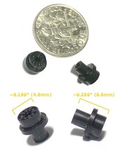 2pc BTO Newly Made Aurora T-Jet Thunderjet HO Slot Car Large Size Wheels Black - £1.16 GBP