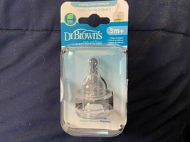 Dr. Brown&#39;s 3 Months + Level 2 Nipple *NEW/Broken Packaging* cc1 - $7.99