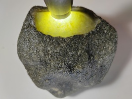 Ice Yellow &amp; Green Natural Burma Jadeite Jade Rough Stone # 557g# 2785 c... - $980.00
