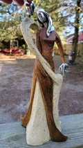 Vtg Abstract Family Binding Sculpture-Resin/Chrome Head - $8.91