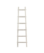 6 Step White Decorative Ladder Shelve - £183.82 GBP