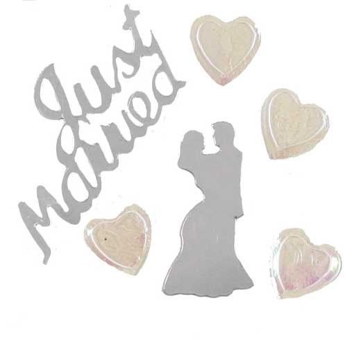 Confetti MultiShape Mix - I Thee Wed - 1/2 Oz-Pounds - FREE SHIP (9823)