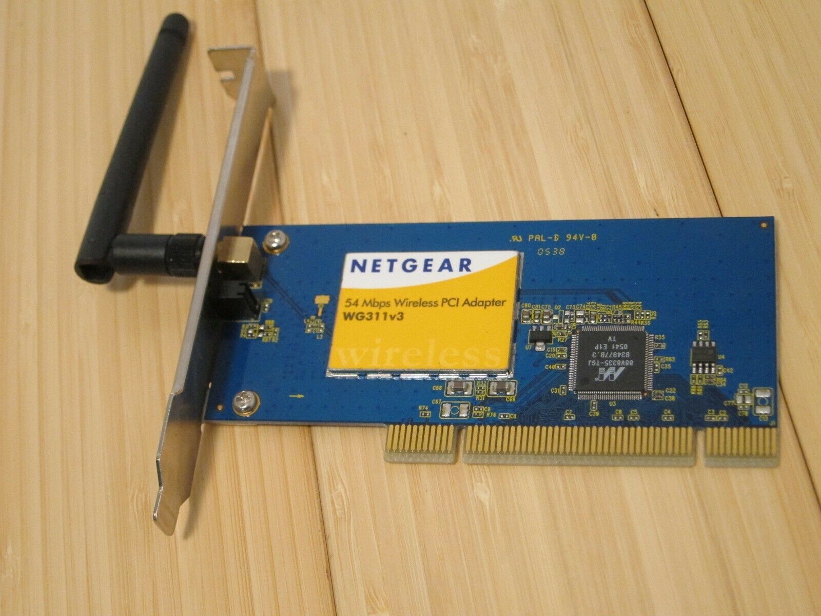 NETGEAR WG311 v3 RangeMax Wireless PCI Network Adapter Card - $12.19