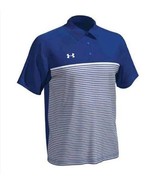 Under Armour UA Mens Royal Blue Stripe Mix-Up Polo Shirt $65, Sz XXL, NWT! - €29,94 EUR